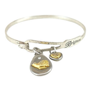 Brighton One Size Silver Gold Peace Dove Charm Bracelet 1720